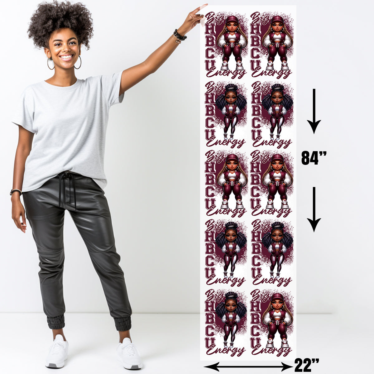 Big HBCU Energy Alabama AM DTF Transfer-22x84