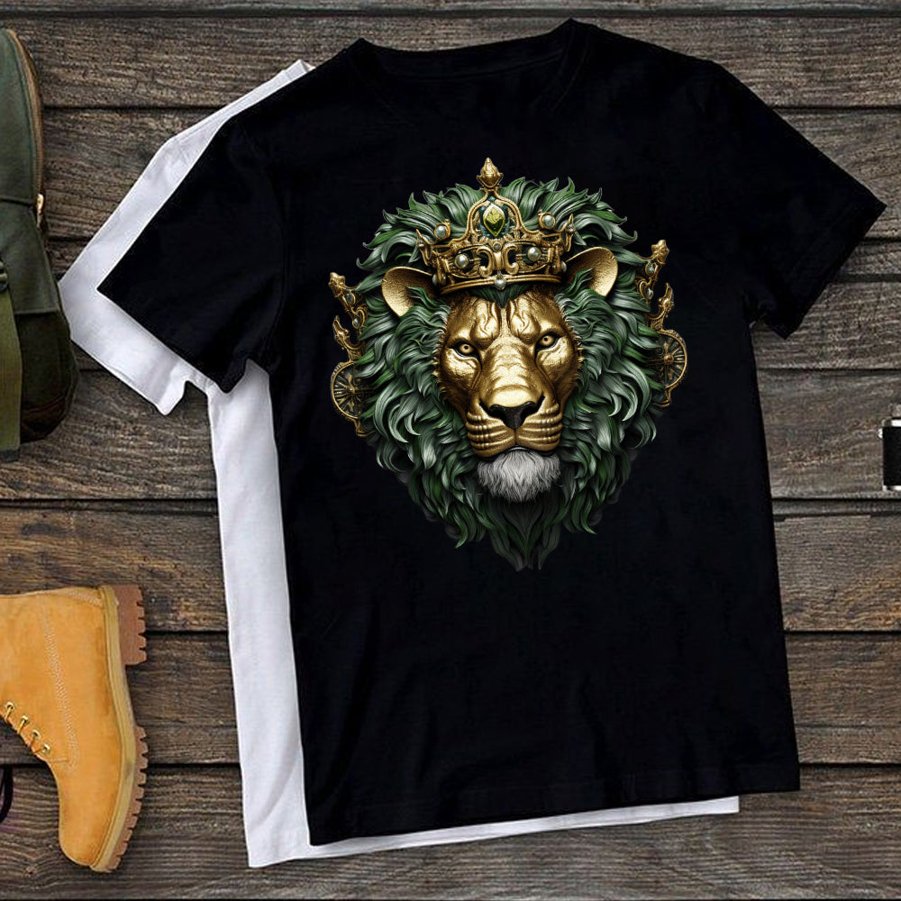 3D Lion Head DTF Transfer - L21