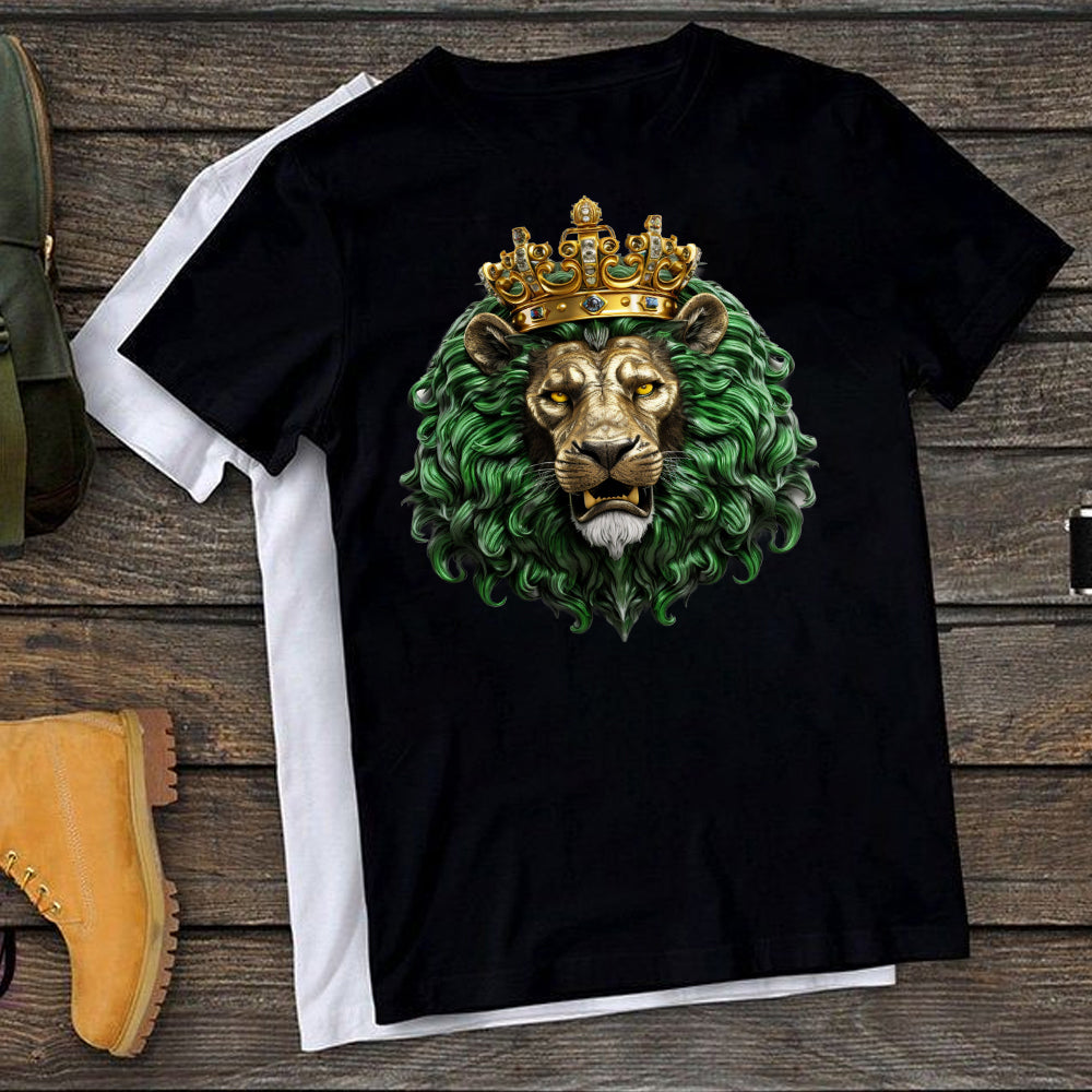 3D Lion Head DTF Transfer - L22