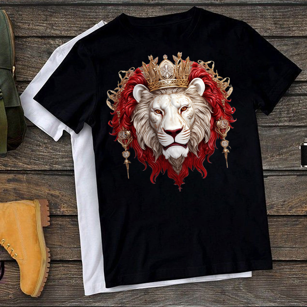 3D Lion Head DTF Transfer - L28