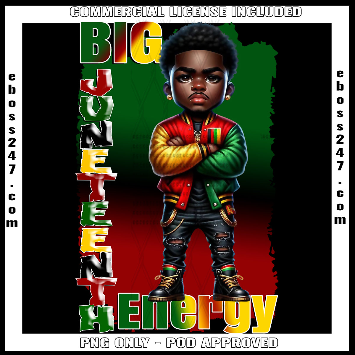 Big Juneteenth Energy Male5 DTF Transfer