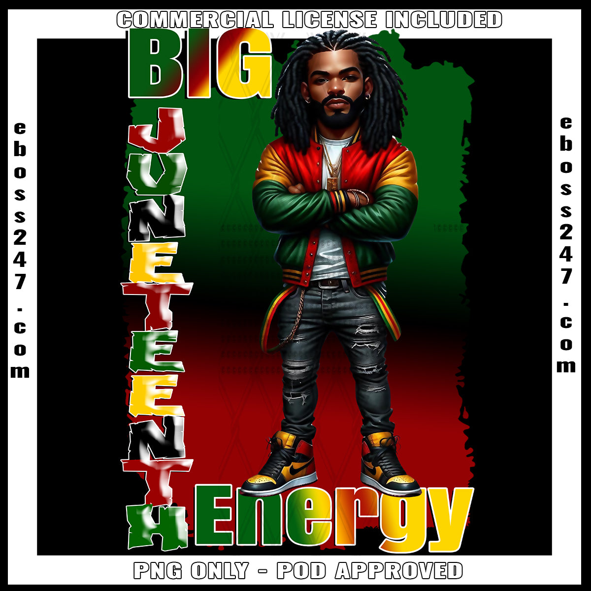 Big Juneteenth Energy Male6 DTF Transfer