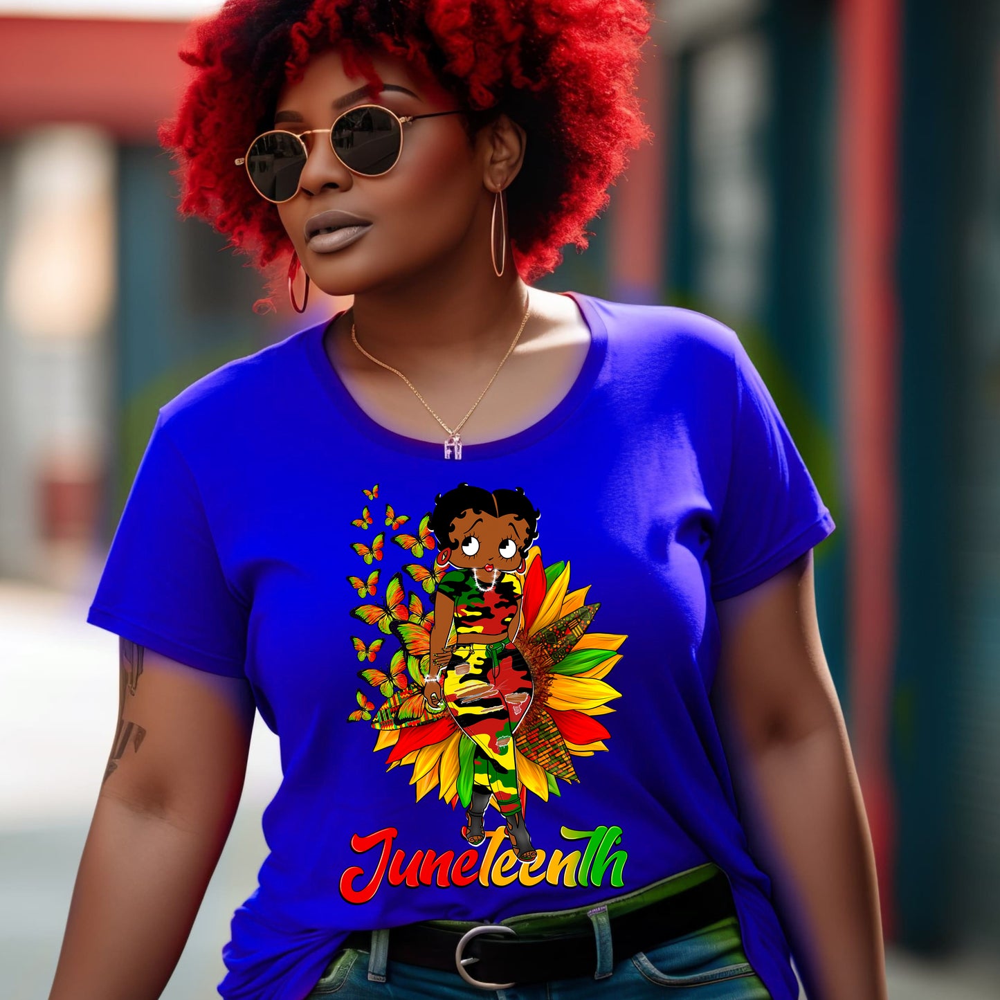 BB Juneteenth Sunflower DTF Transfer