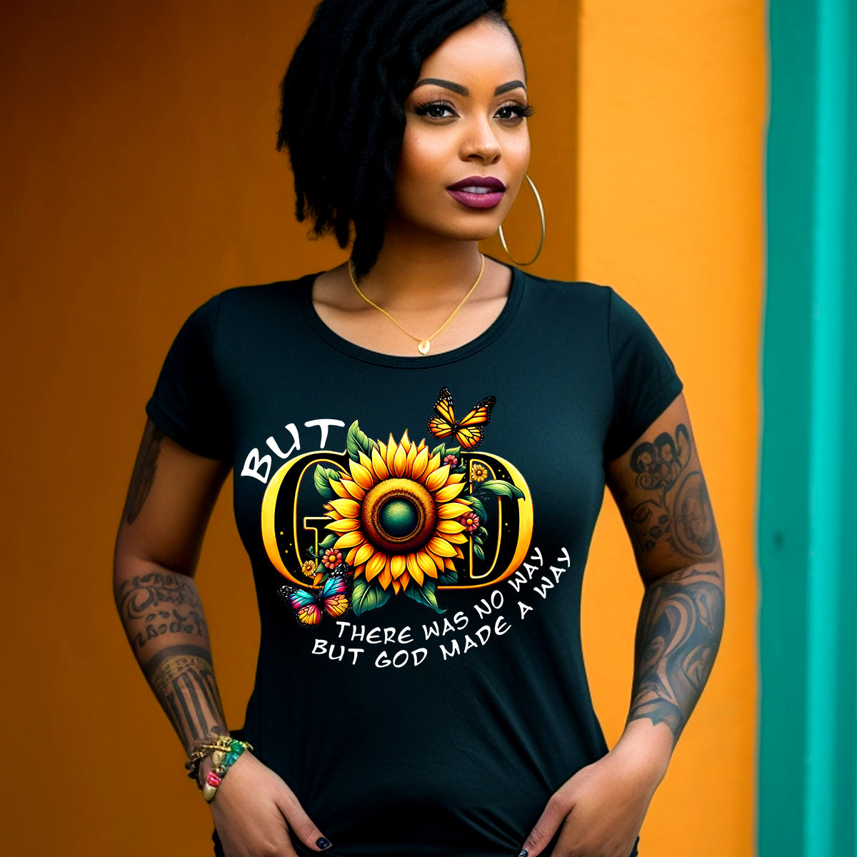 But God Sunflower DTF Transfer