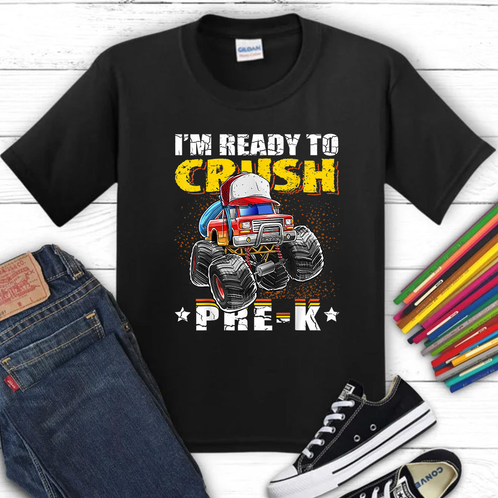 Crush Pre-K Monster Truck DTF Transfer