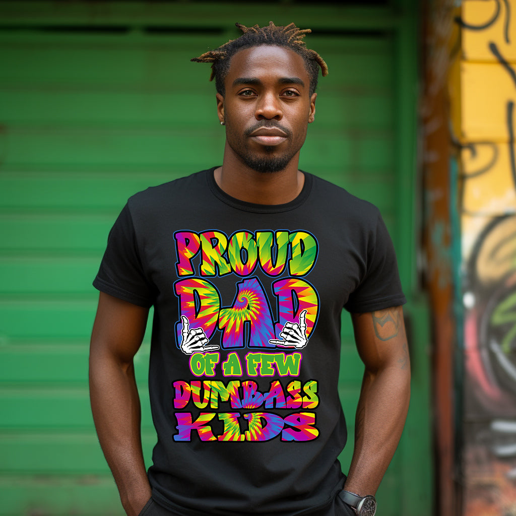 Proud Dad Dumbass Kids DTF Transfer