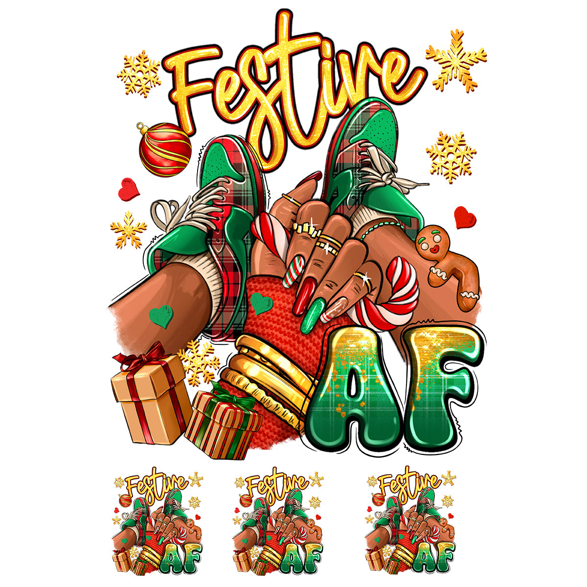 Festive AF DTF
