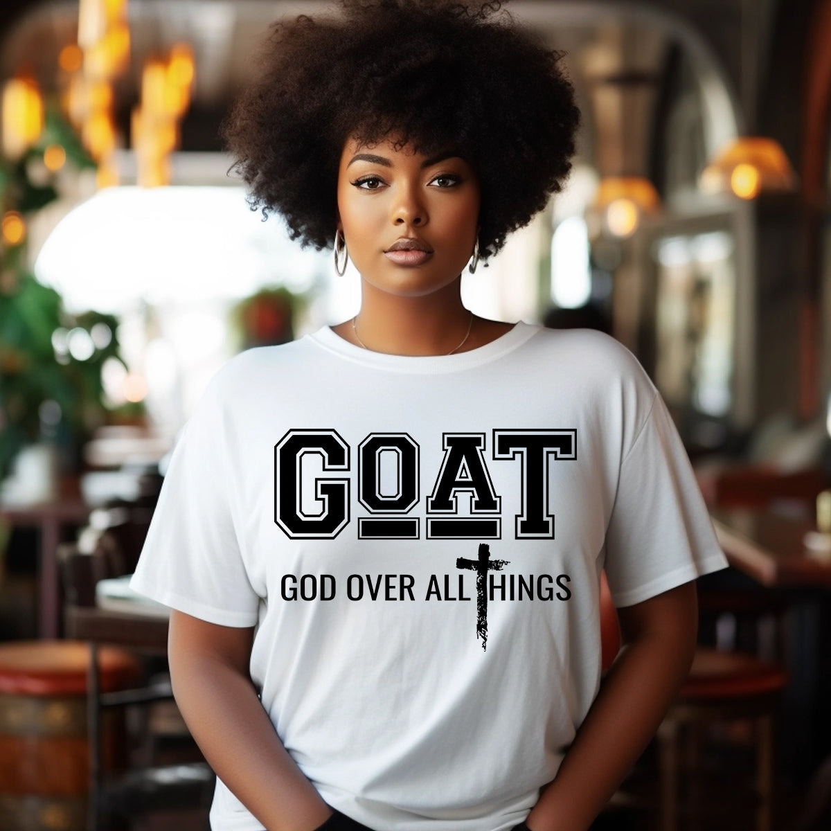 GOAT God Over All Things DTF Transfer