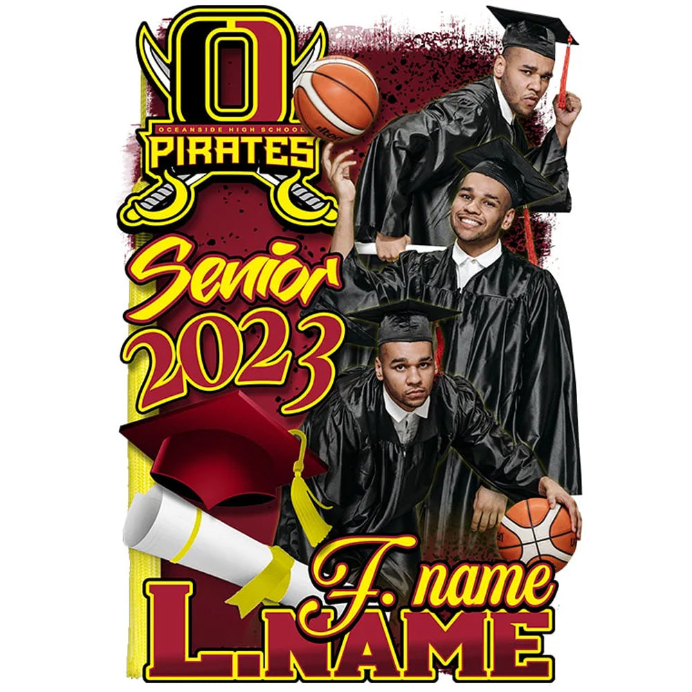 Custom Graduation Transfers Template #7