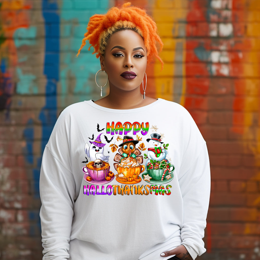 Happy Hallothanksmas DTF Transfer