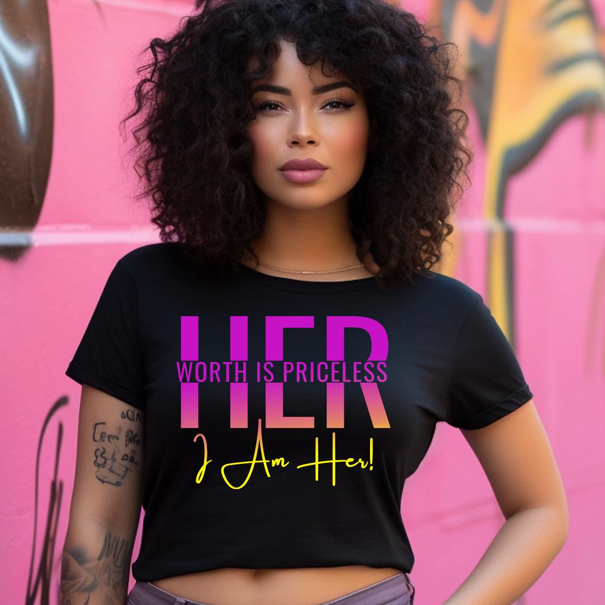 Her Worth is Priceless DTF Transfer