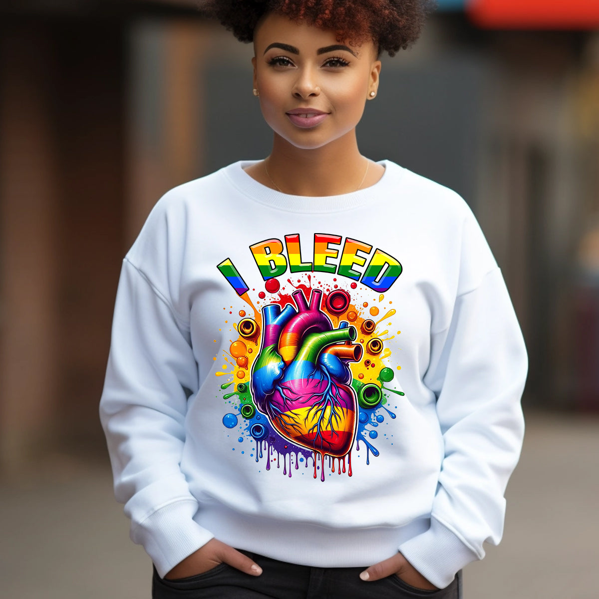 I Bleed Pride LGBTQ DTF Transfer