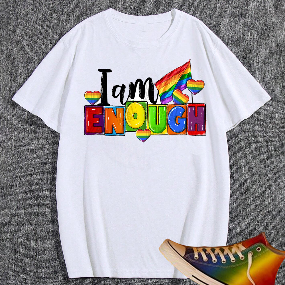 I Am Enough LGBTQ DTF Transfer