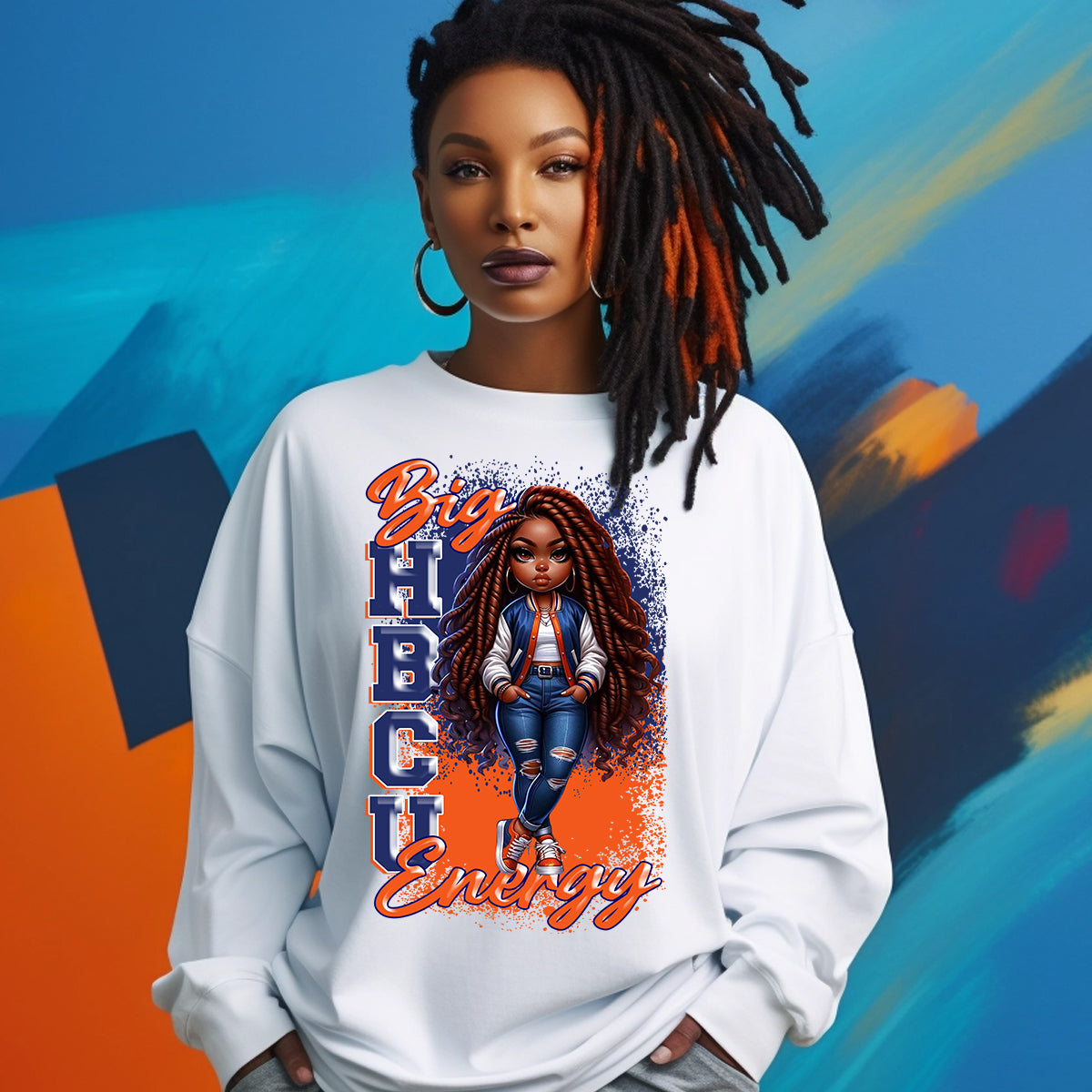 Big HBCU Energy Lincoln Univ DTF Transfer - brown