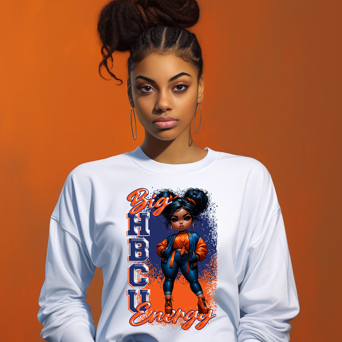 Big HBCU Energy Lincoln Univ DTF Transfer - ponytail