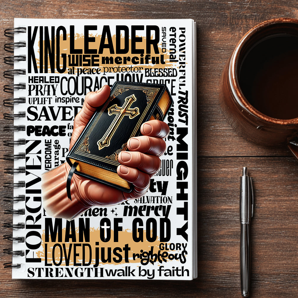 Man of God Hand Journal UV DTF Stickers