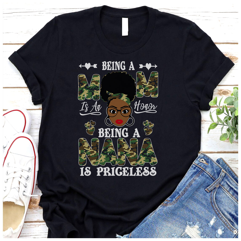 Priceless Mom Nana Army Camo DTF Transfer