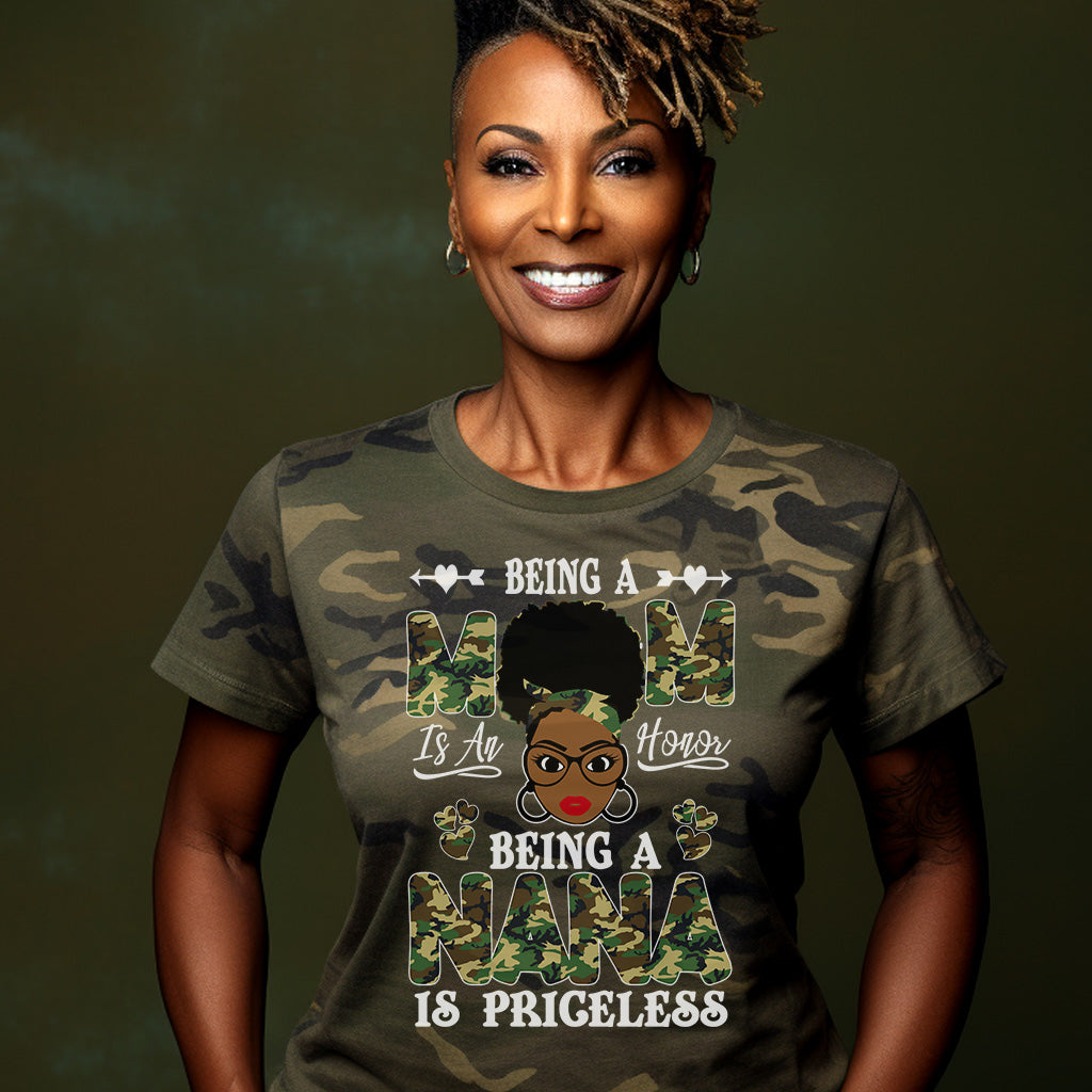Priceless Mom Nana Army Camo DTF Transfer