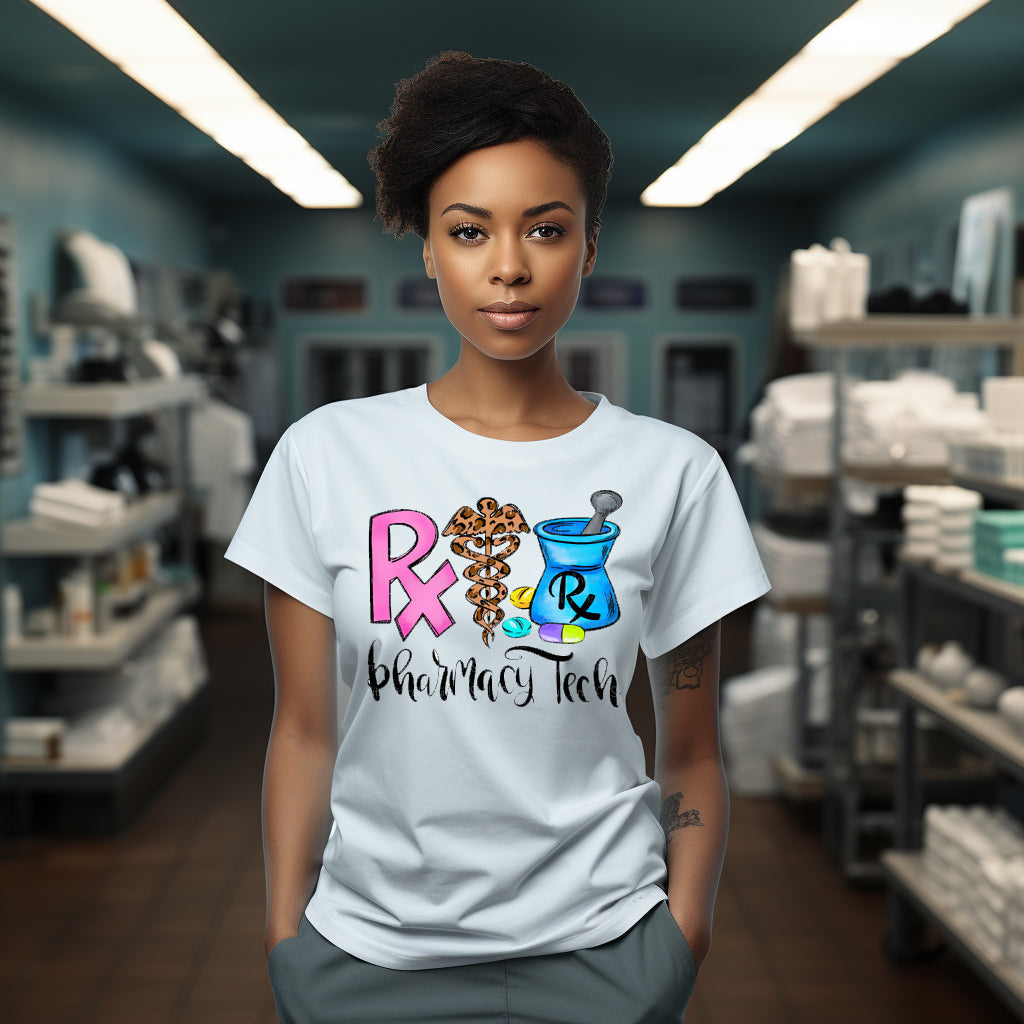 RX Pharmacy Tech DTF Transfer