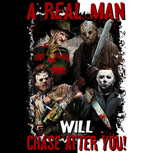 A Real Man DTF - red