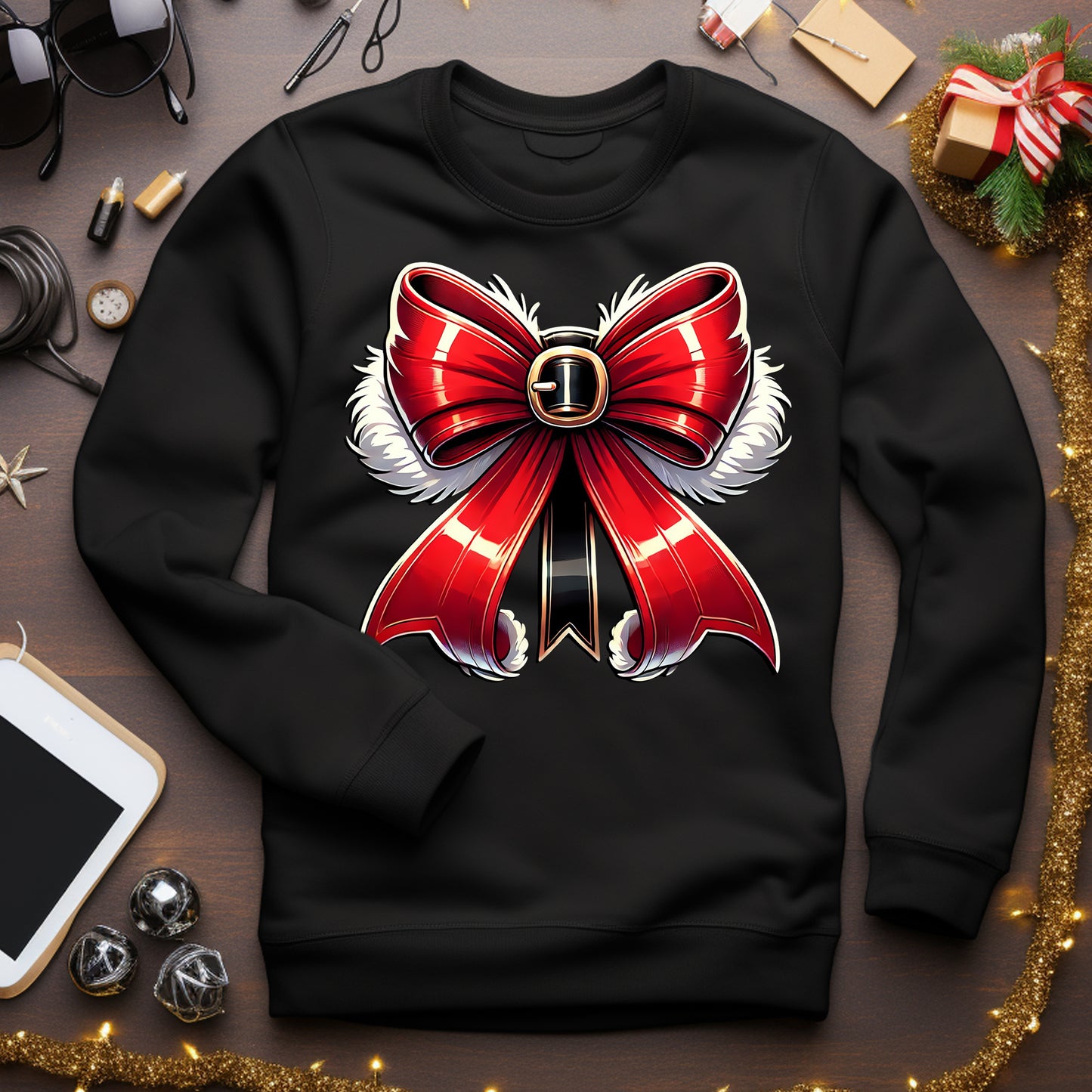 Christmas Bow DTF Transfer