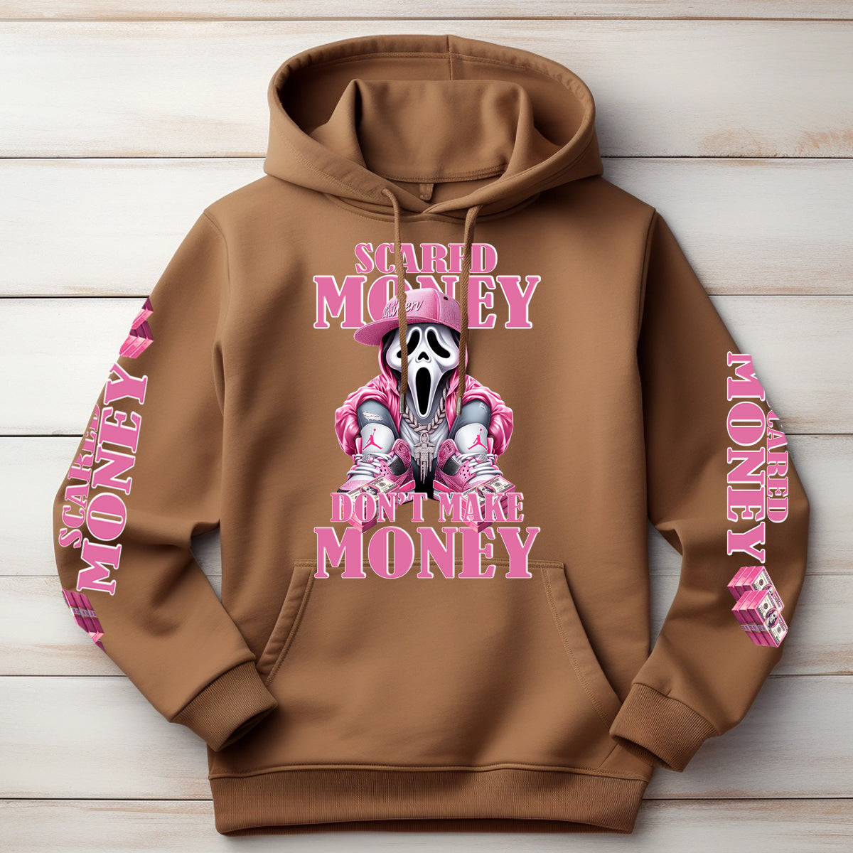 Scared Money Ghost Pink DTF Transfer Kit