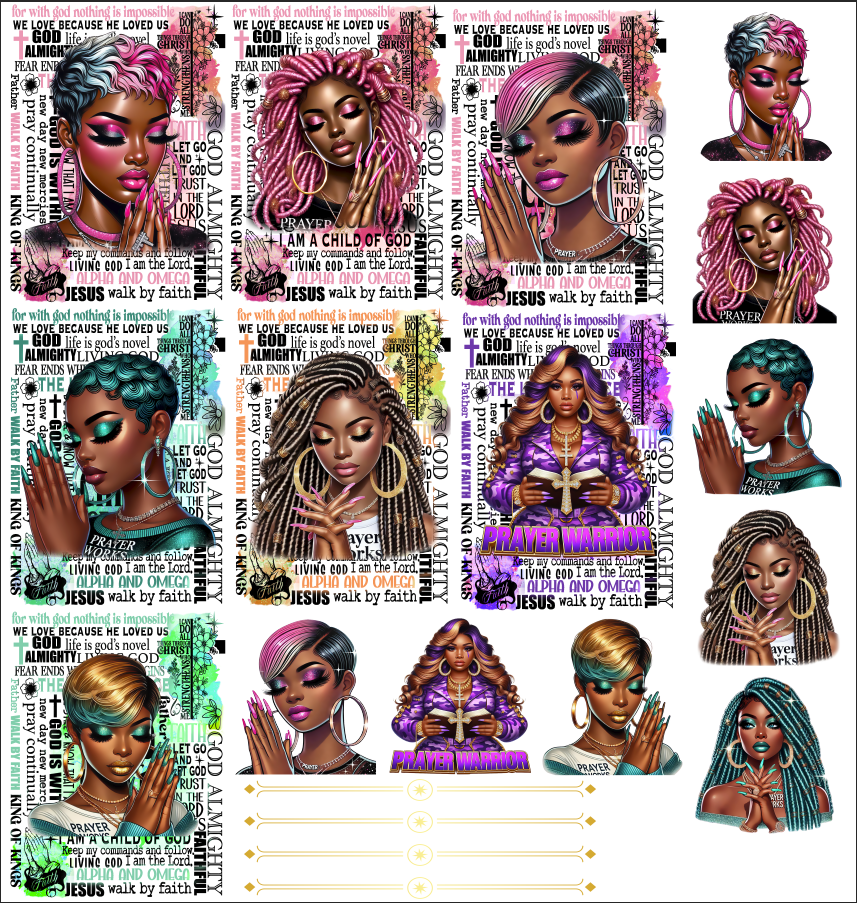 Child of God Journal & Mug UV DTF Stickers - 5x7