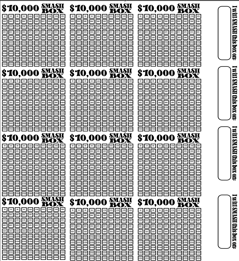 10K Mark Offs Only Smash Box UV DTF Stickers - 22 x24