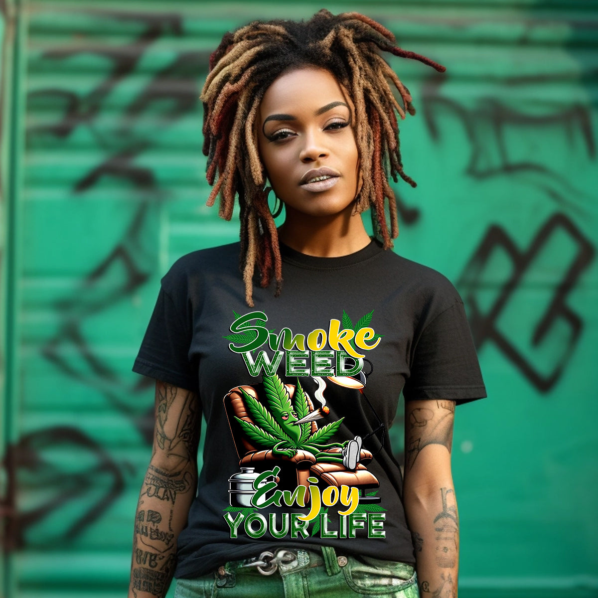 Smoke Weed Enjoy Your Life DTF Transfer
