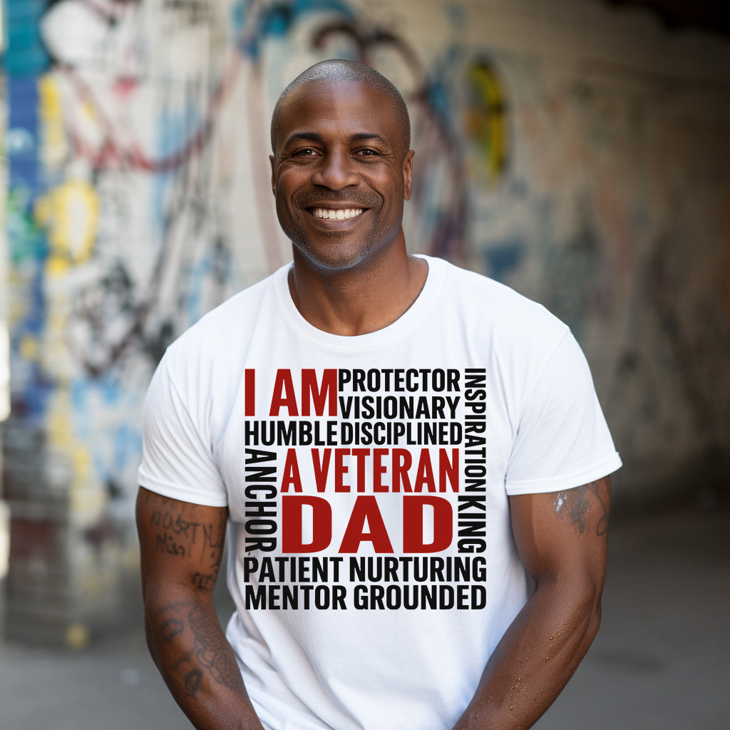 I am A Veteran Dad DTF Transfer