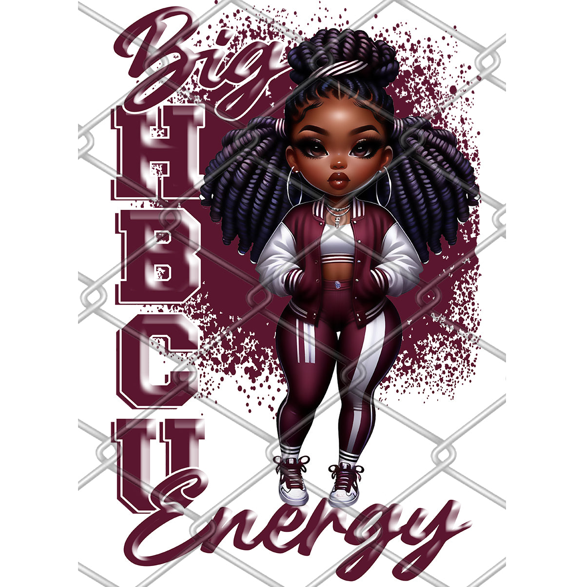 Big HBCU Energy Alabama AM DTF Transfer-22x84