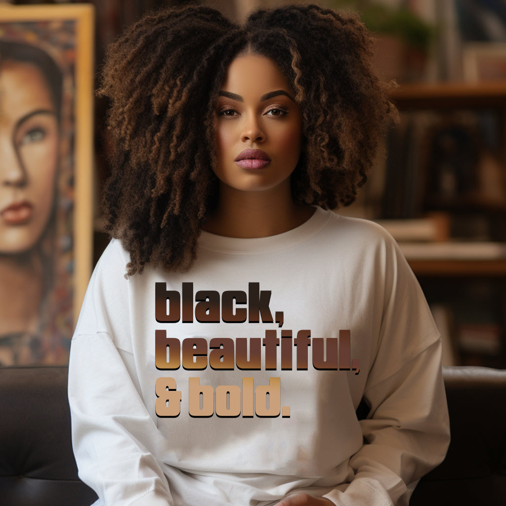 Black Beautiful Bold DTF Transfer