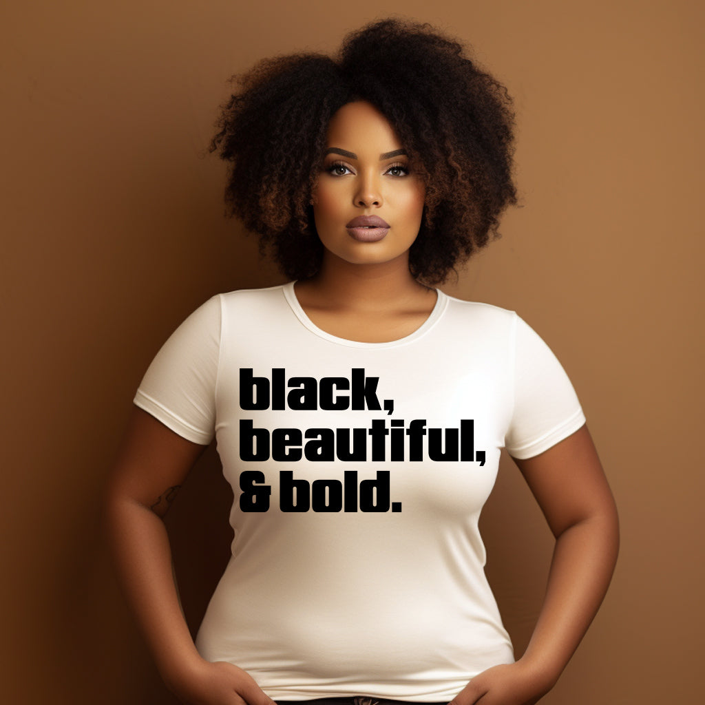 Black Beautiful Bold DTF Transfer