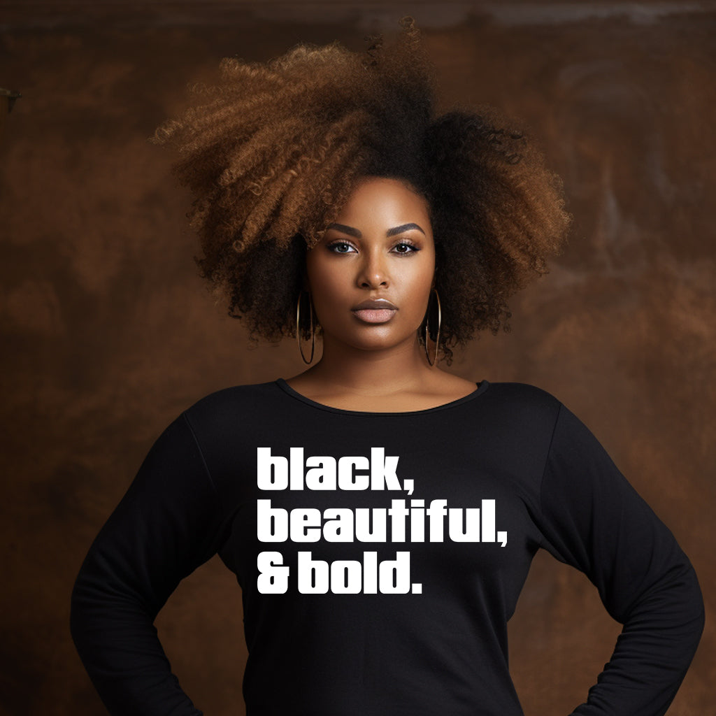 Black Beautiful Bold DTF Transfer