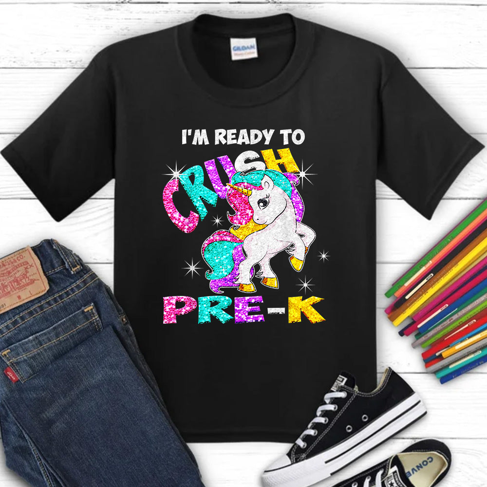 Crush Pre-K Unicorn DTF Transfer