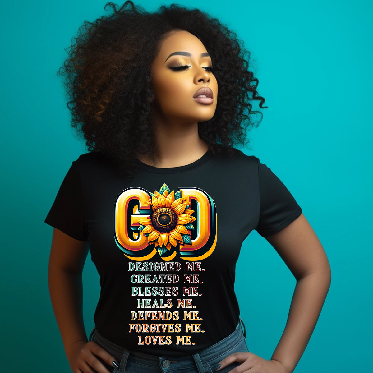 God Designed Me DTF Transfer