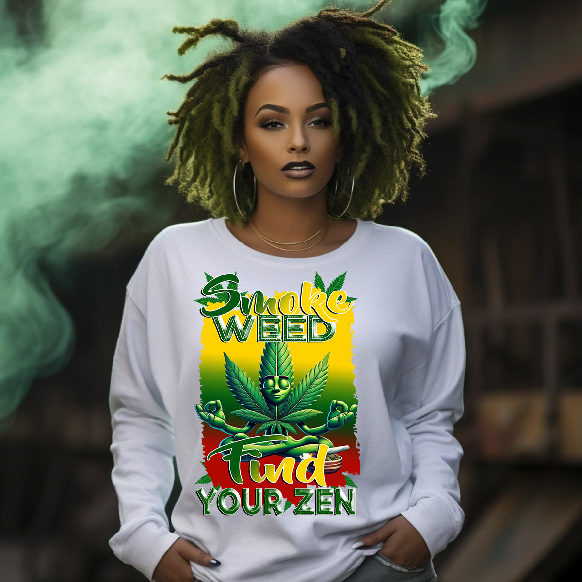 Smoke Weed Find Your Zen DTF Transfer