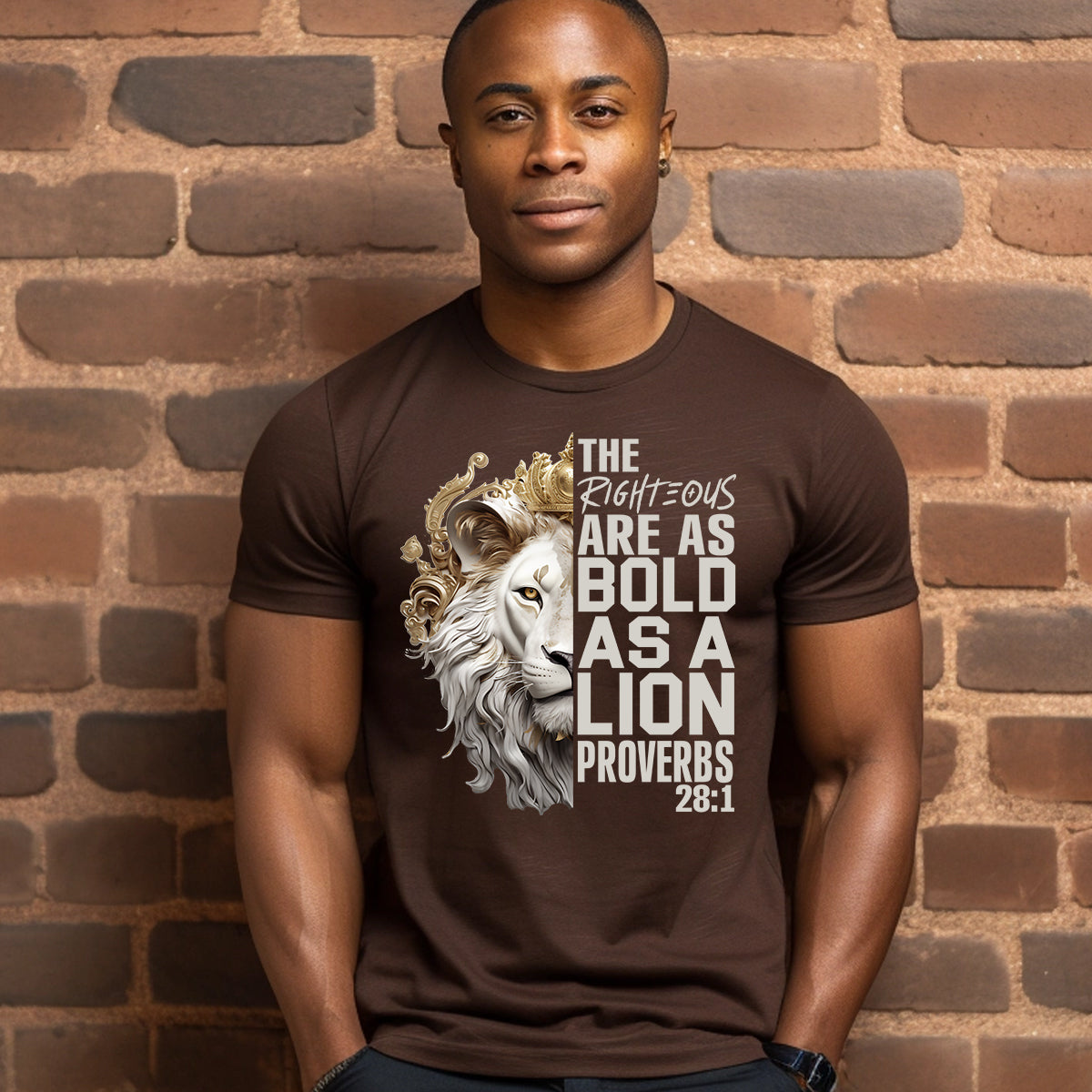 Bold Lion Proverbs DTF Transfer