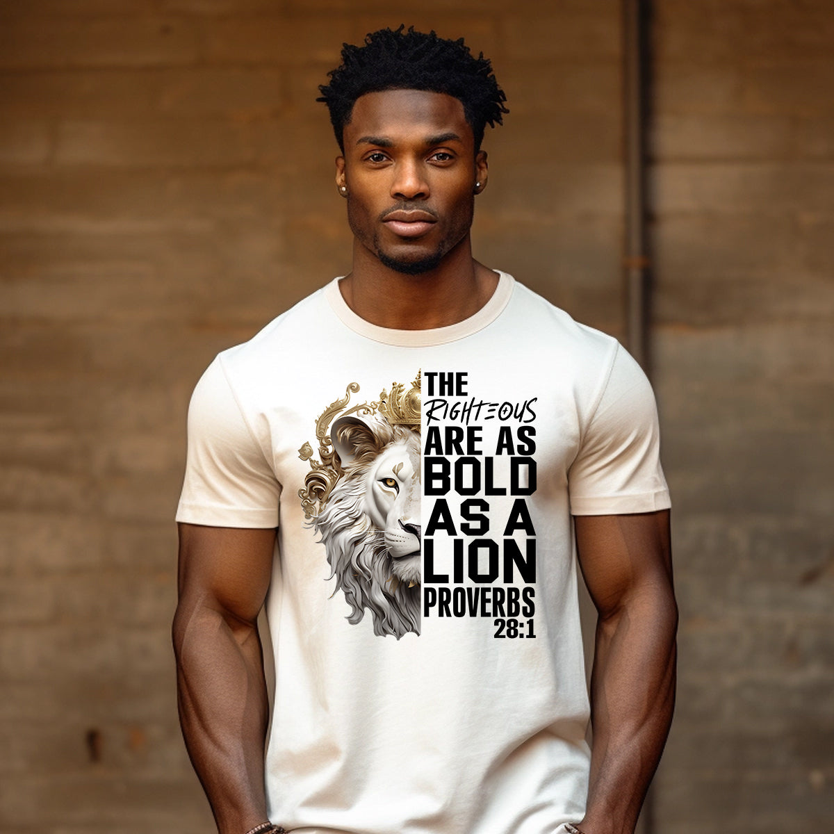 Bold Lion Proverbs DTF Transfer