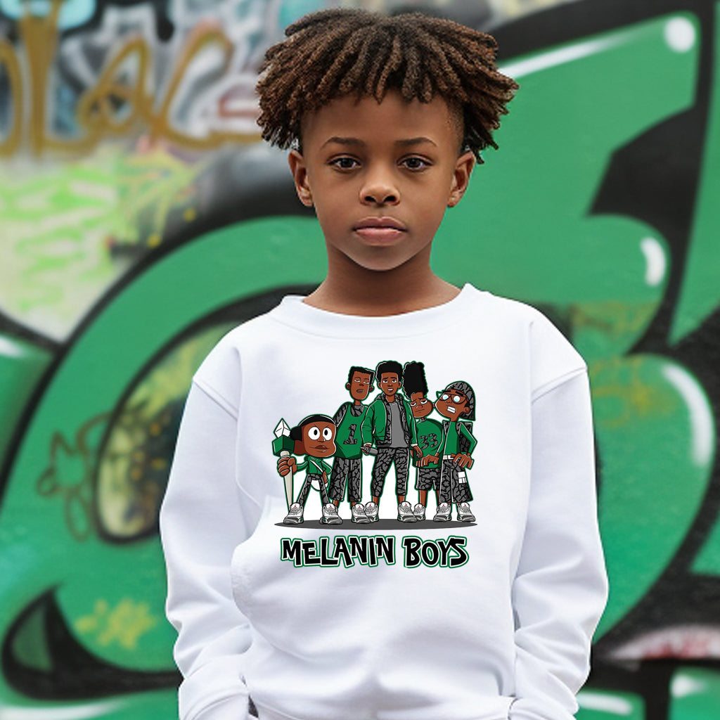 Melanin Boys DTF Transfer - green