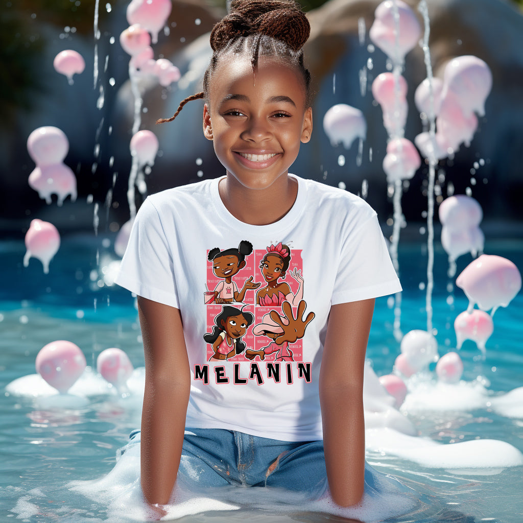 Melanin Princess DTF Transfer - pink