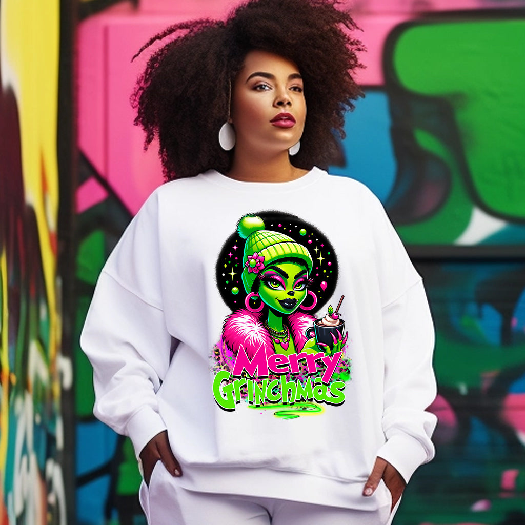 Merry Grinchmas Girl Pink DTF Transfer