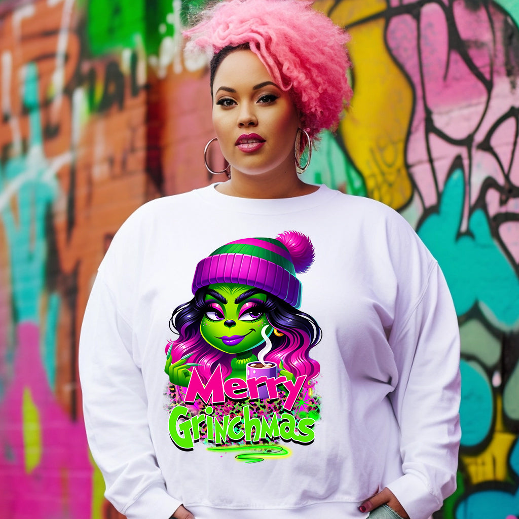 Merry Grinchmas Girl Pink DTF Transfer