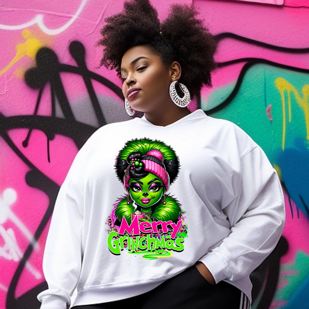 Merry Grinchmas Girl Pink DTF Transfer