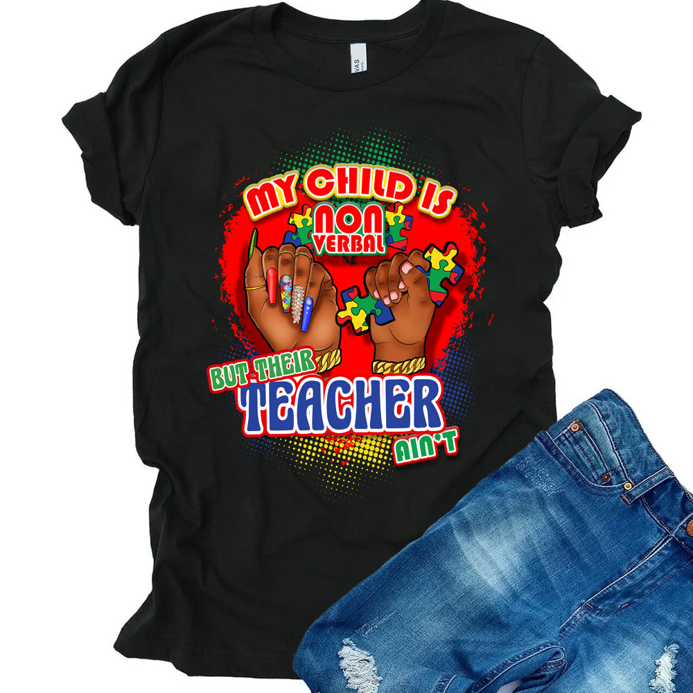 NonVerbal Child Teacher DTF Transfer