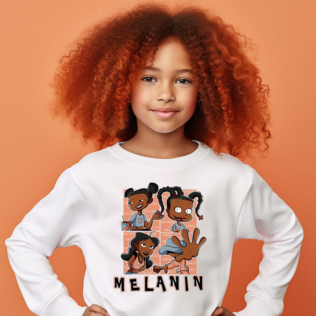 Melanin Girls DTF Transfer - peach