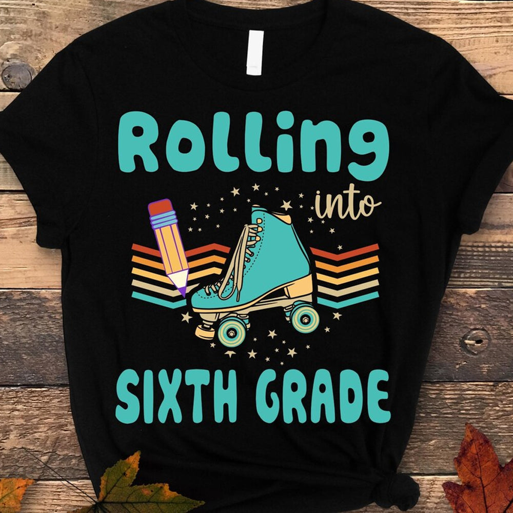 Rolling Into 6th Grade DTF Transfer
