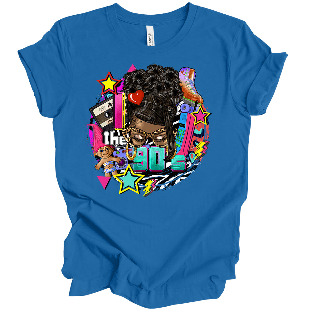 90s Baby Afro Messy Bun DTF Transfer