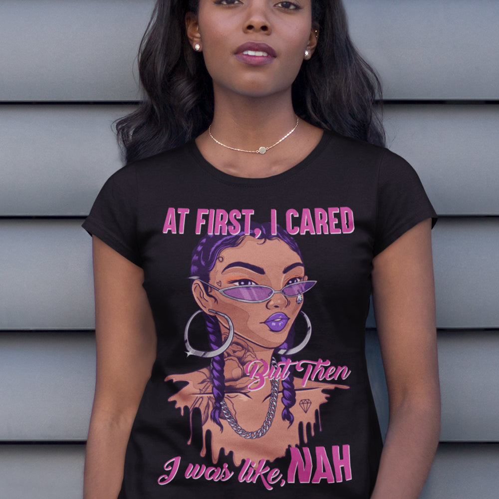 At First I Cared Tatted Girl DTF Transfer
