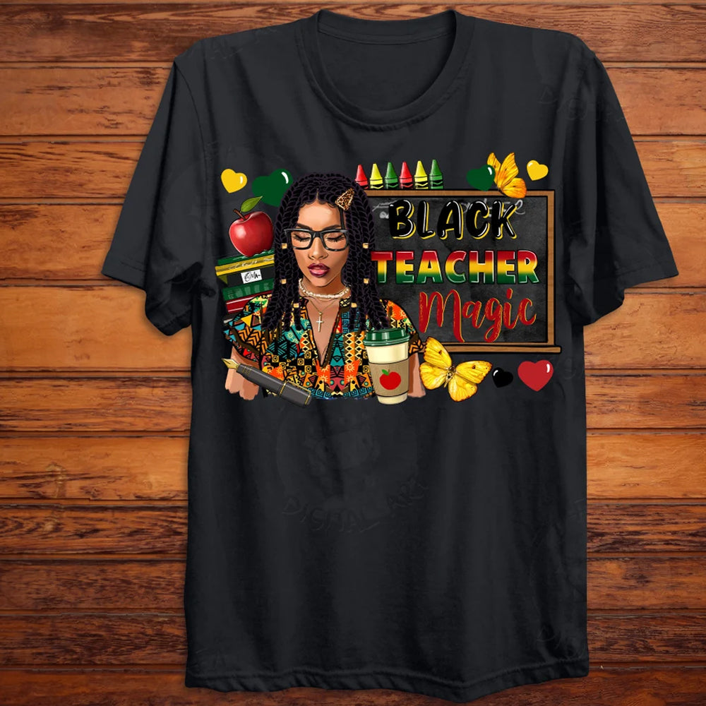 Black Teacher Magic DTF Transfer